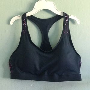 NWOT Navy Blue & Purple Champion Sports Bra XXL
